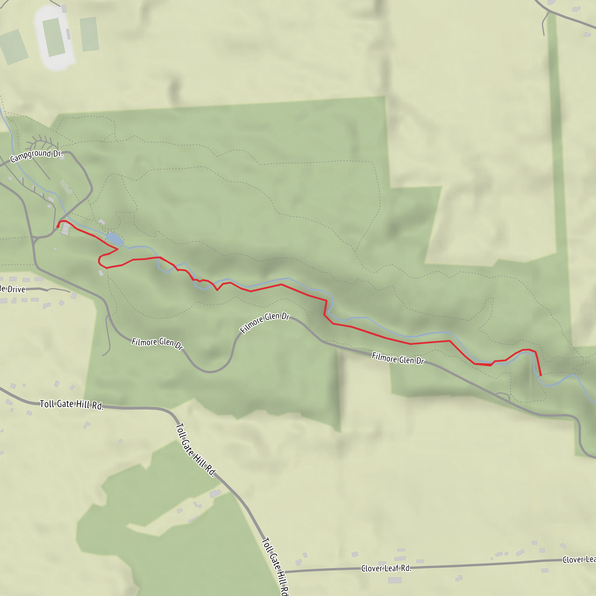 Dry Creek from Fillmore Glen State Park mobile static map