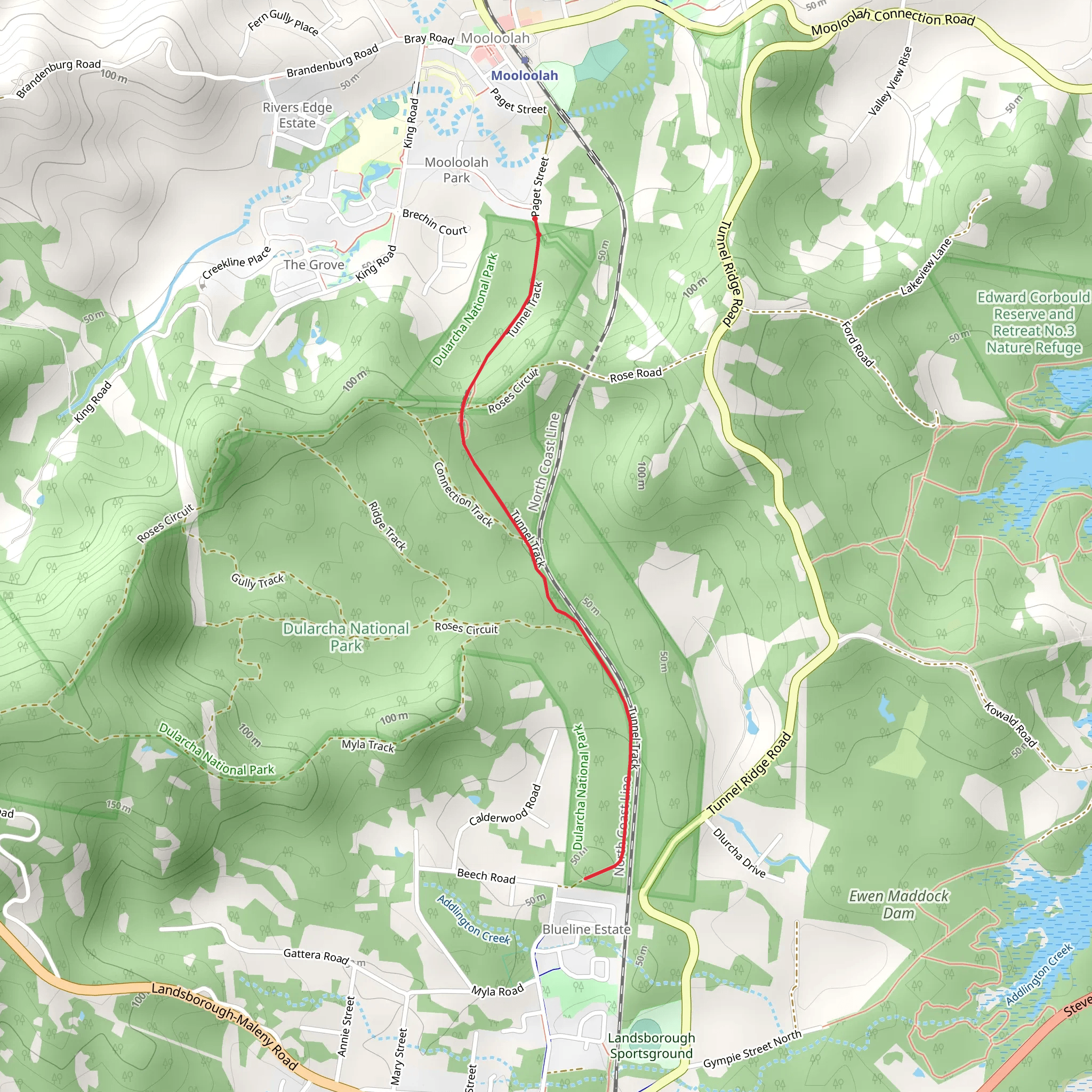Tunnel Track - Dularcha mobile static map
