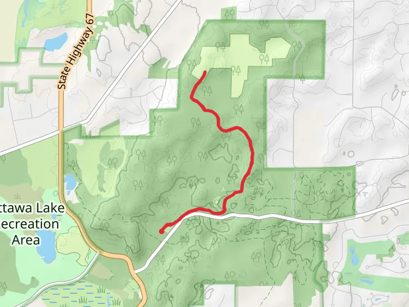 Ice Age Trail from County Highway ZZ