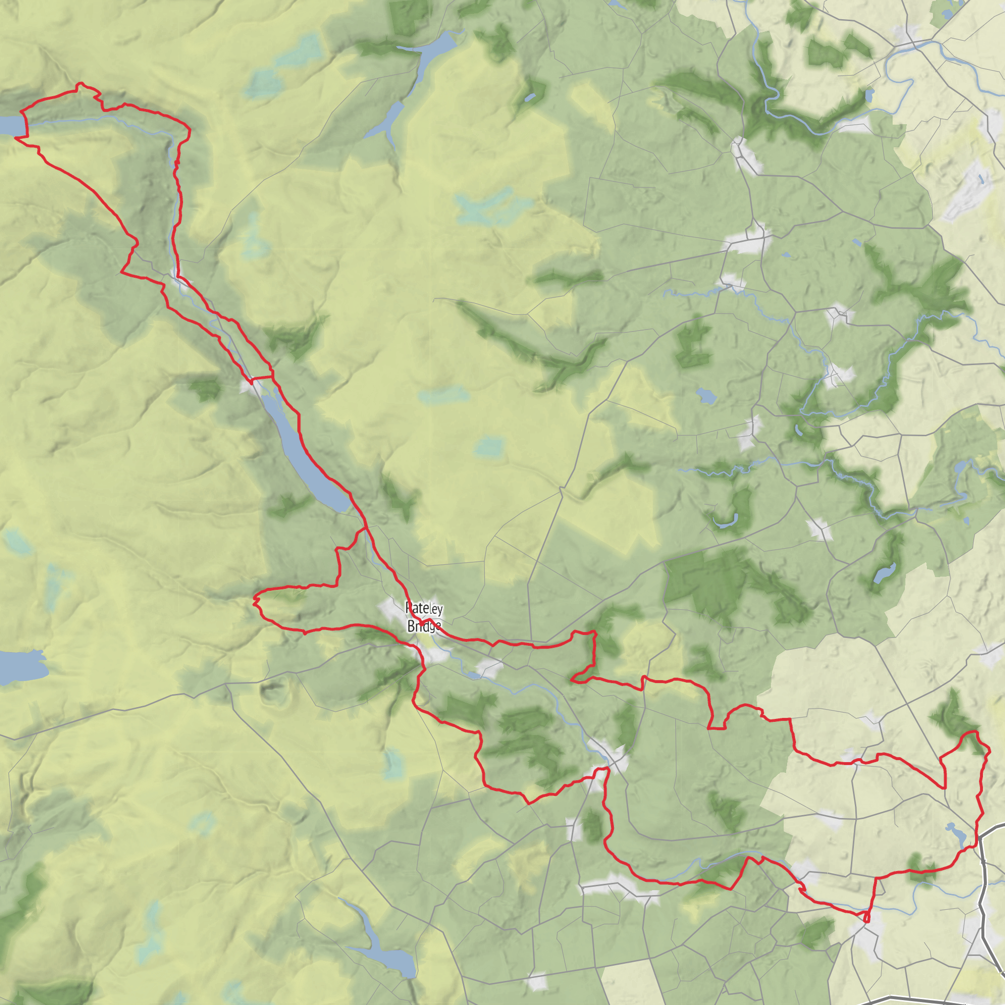 Nidderdale Way mobile static map
