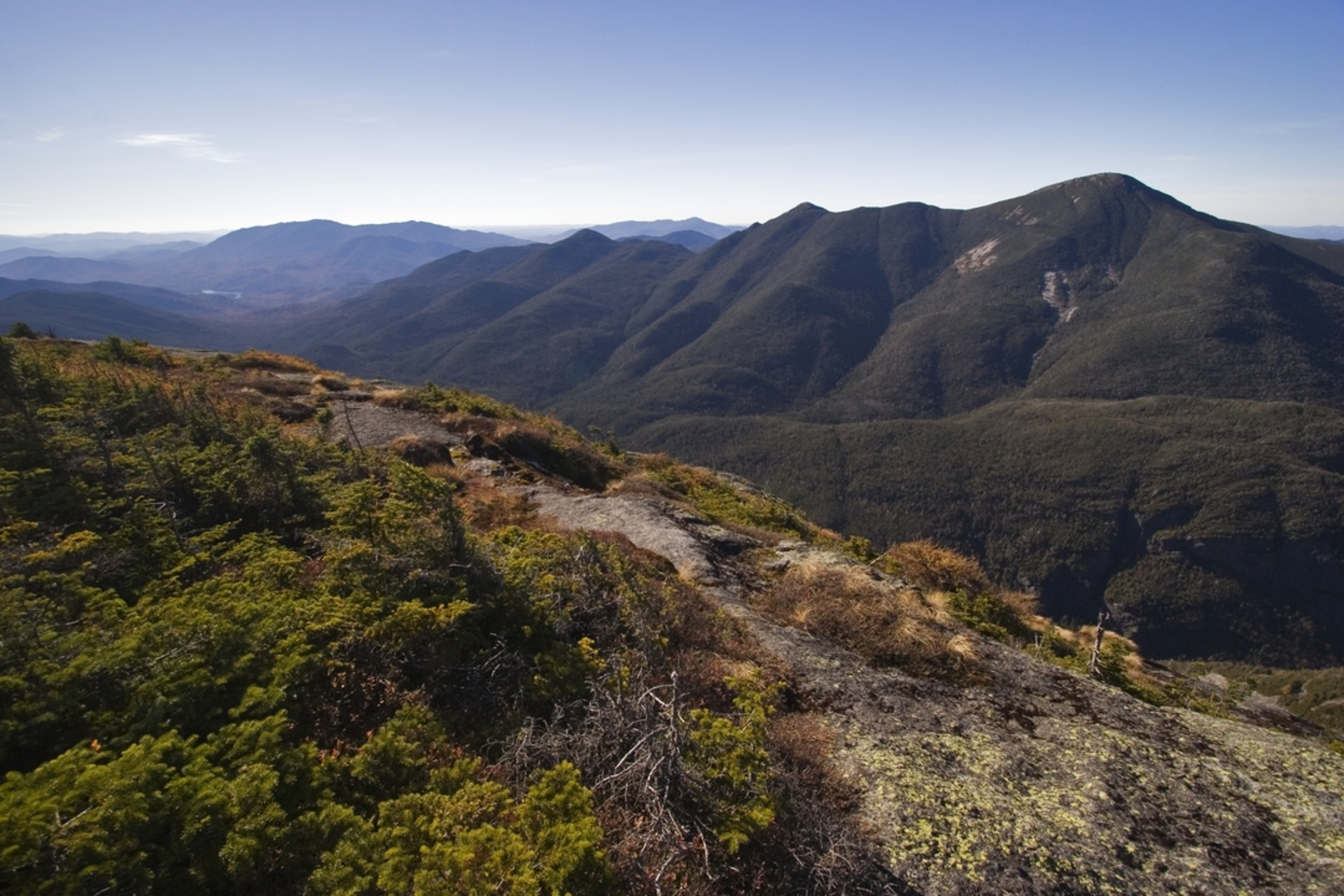 An image depicting the trail Wright Peak Trail via Heart Lake and its surrounding area.