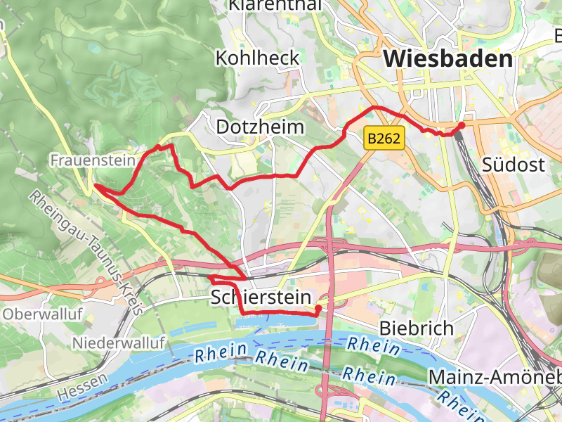 Schierstein to Wiesbaden Walk