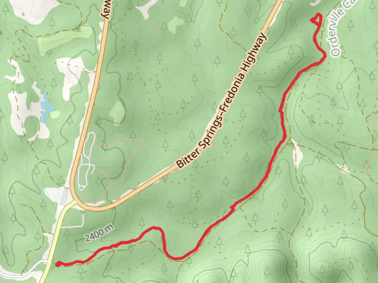 An image depicting the trail Ceballos Trail and its surrounding area.