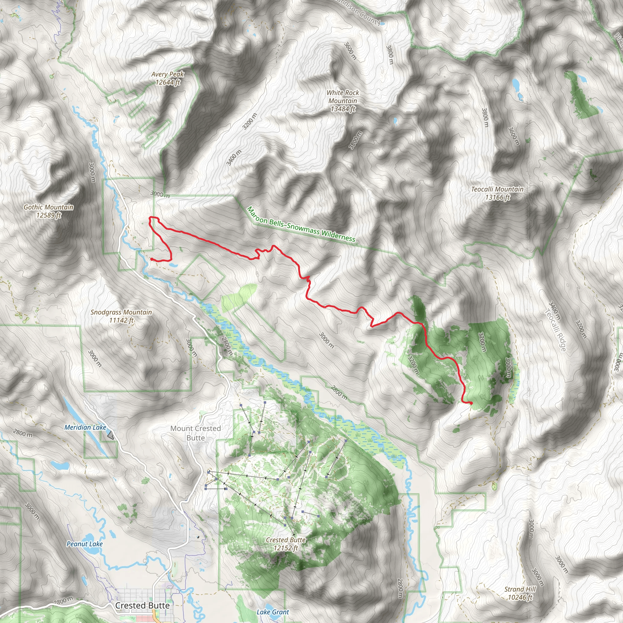 Deer Creek Trail mobile static map