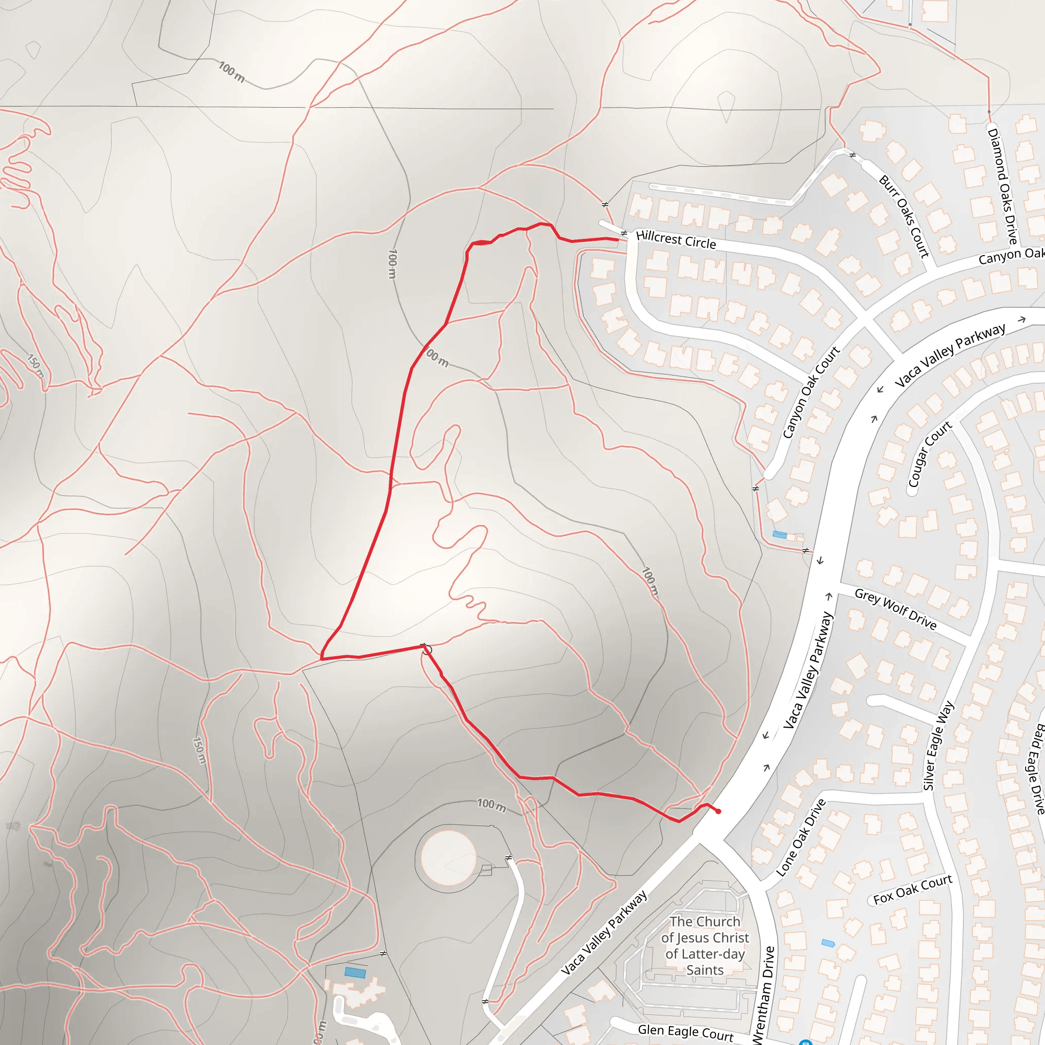 Hillcrest Circle Walk mobile static map