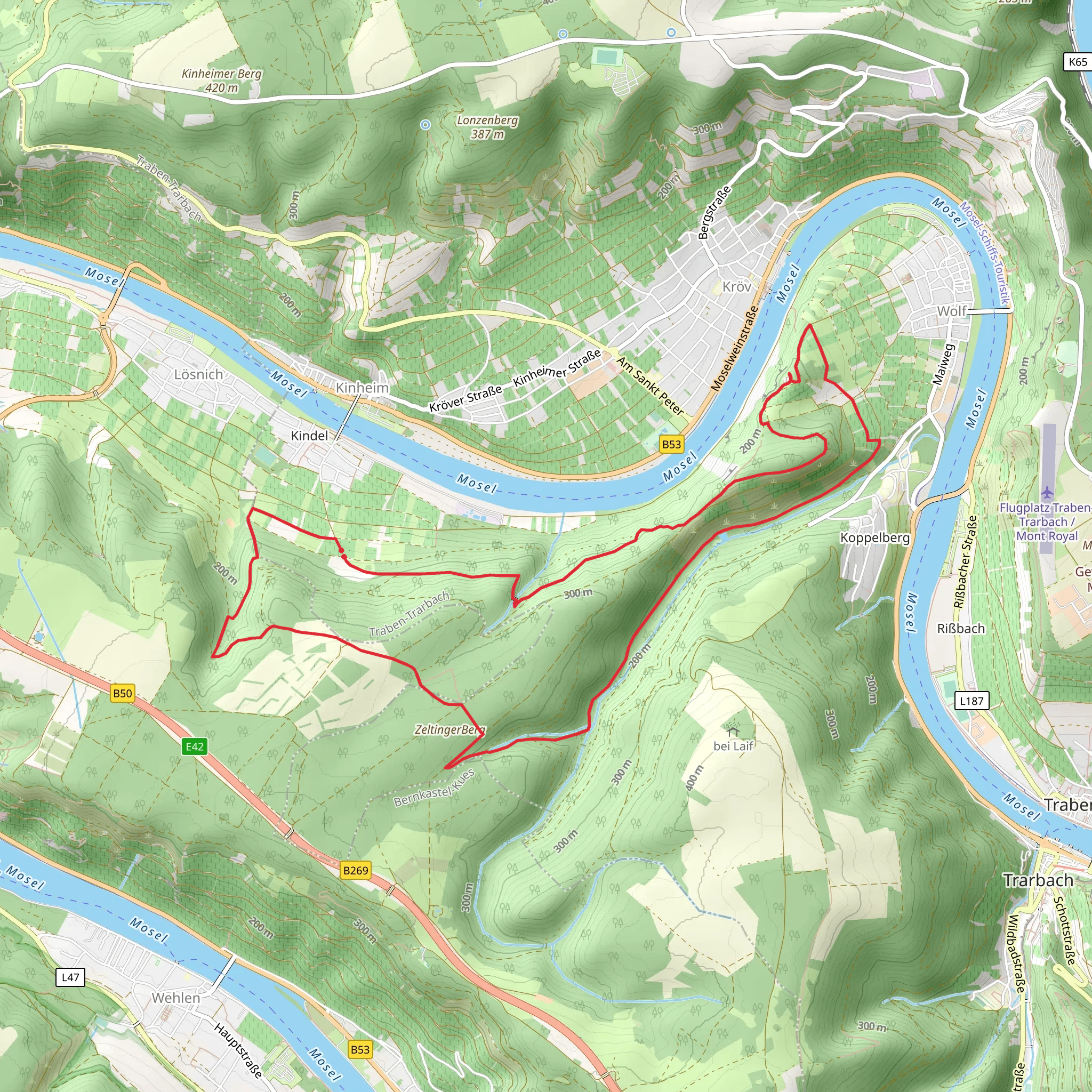Kluckerterspfad mobile static map
