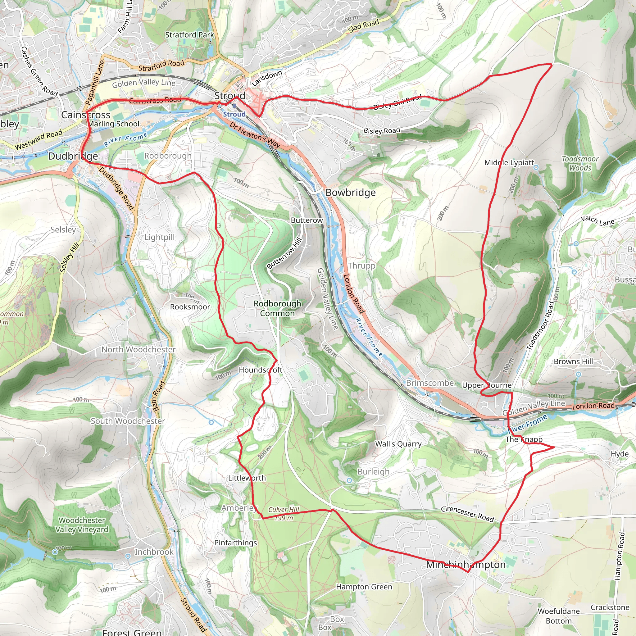 Stroud, The Knapp and Rodborough Loop | Gloucestershire | England