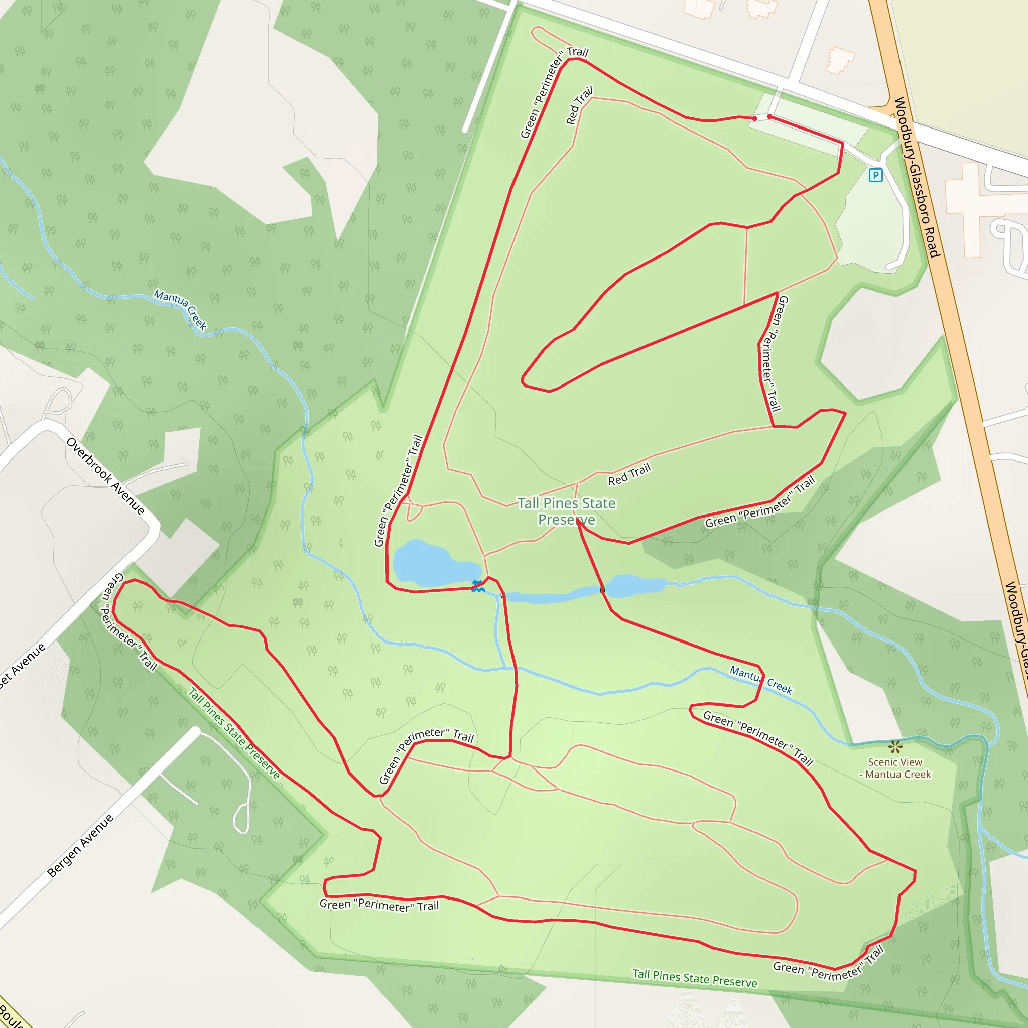 Green Perimeter Loop Trail mobile static map