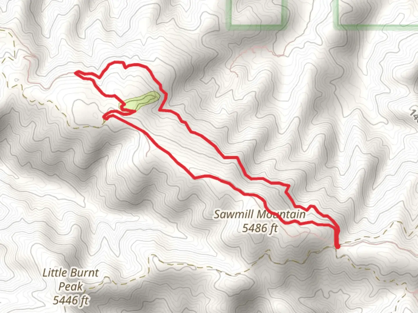 An image depicting the trail Liebre Mountain Road and PCT and its surrounding area.