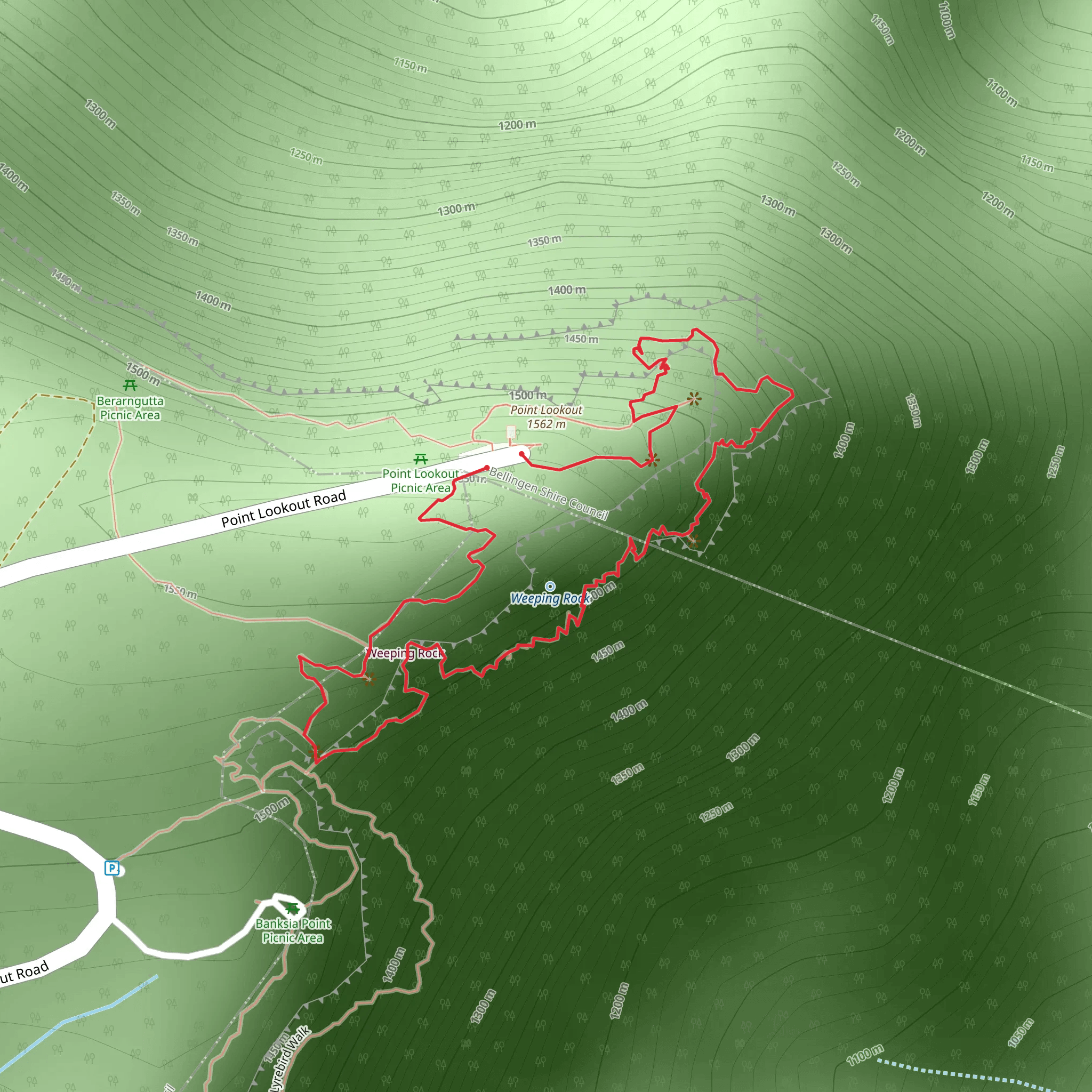 Eagles Nest Track mobile static map