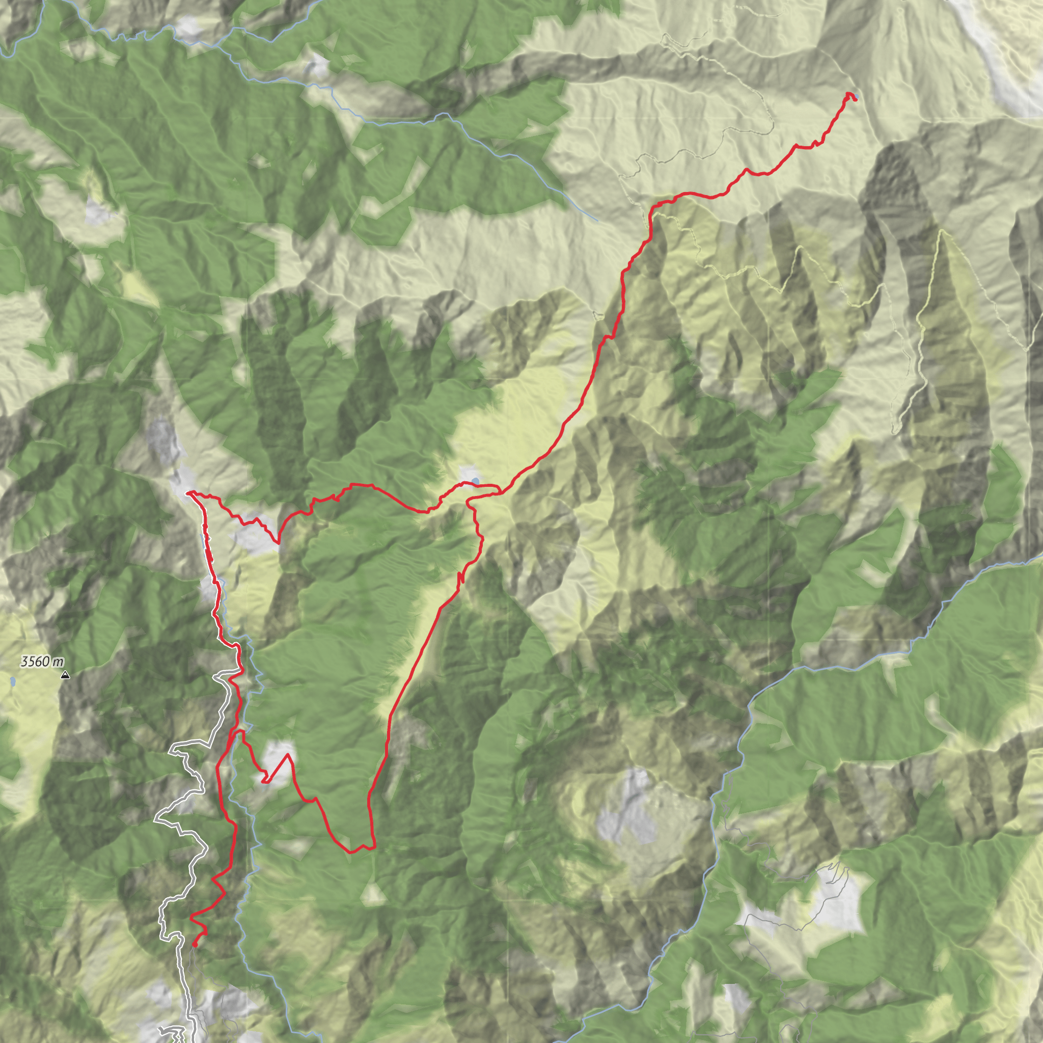 Roopkund Lake via Bedni Kund mobile static map