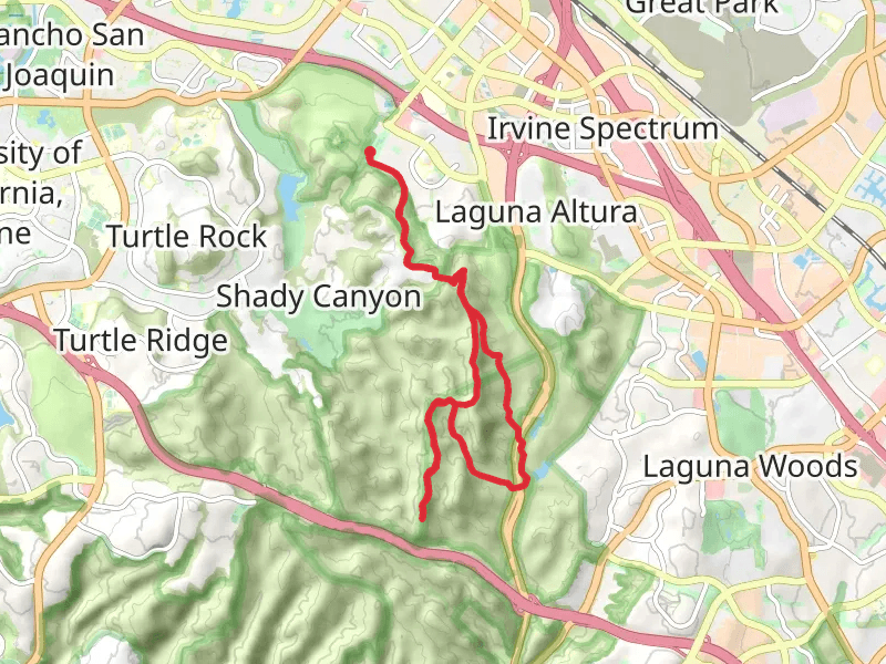 Serrano Ridge Trail via Quail Trail