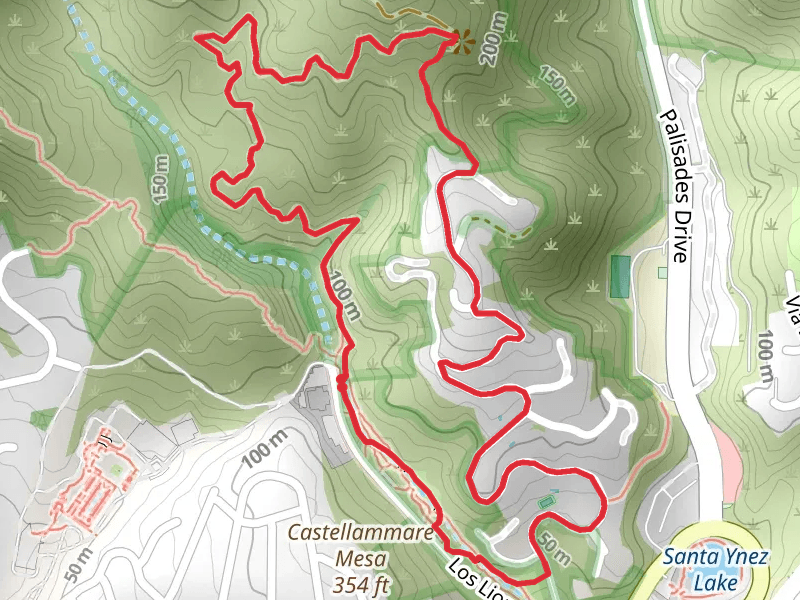 Los Leones Trail and East Topanga Fire Road Loop