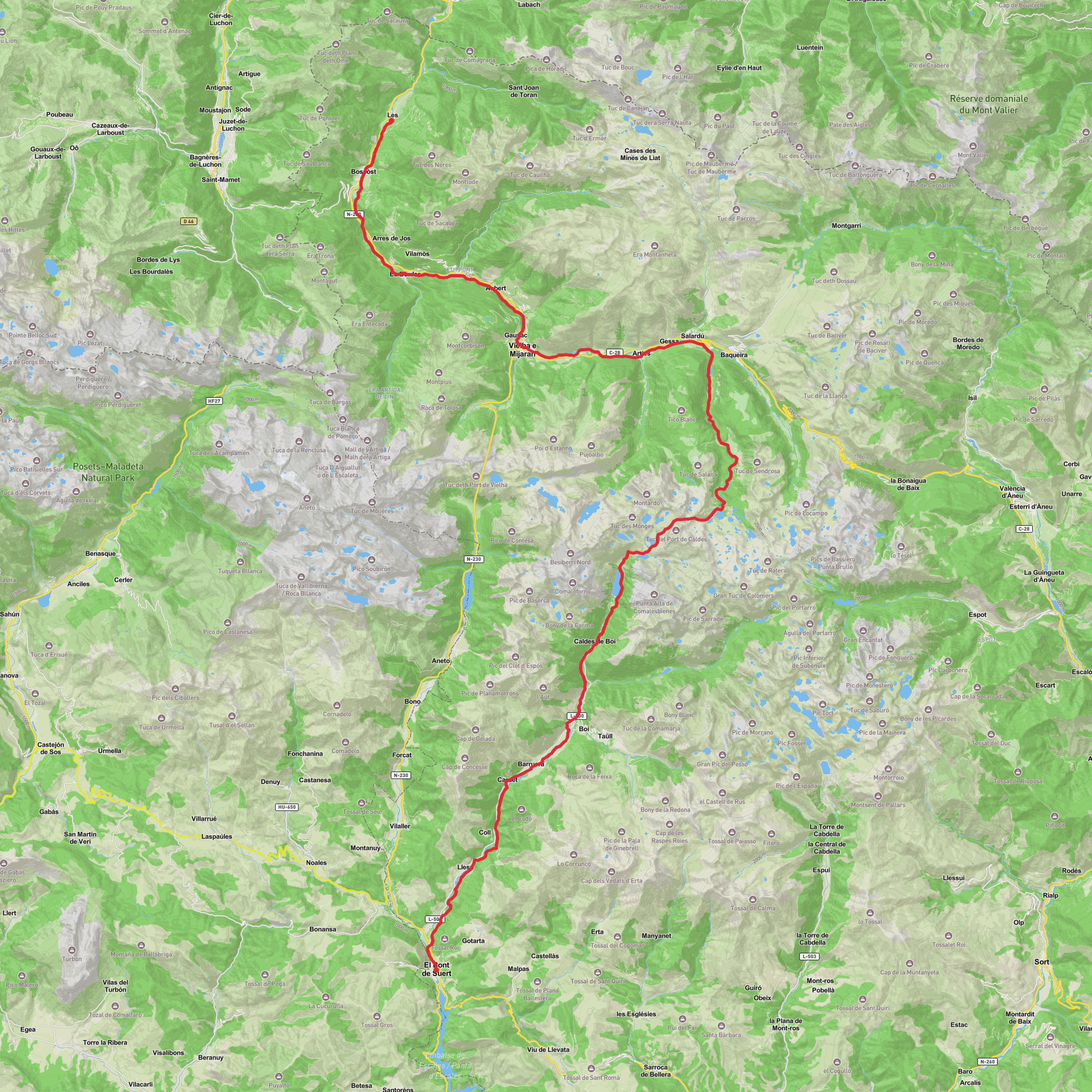 Via Calda mobile static map