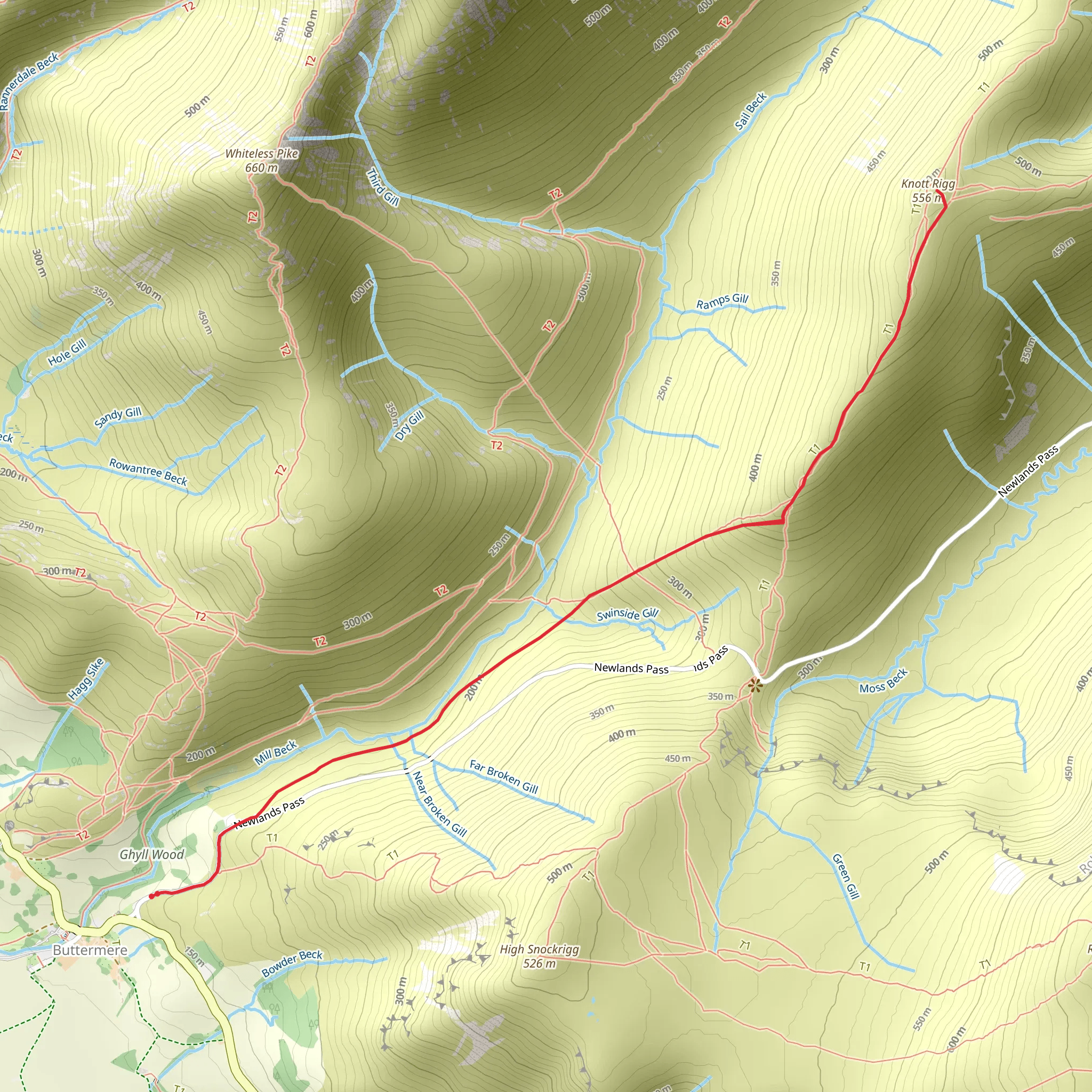 Knott Rigg mobile static map
