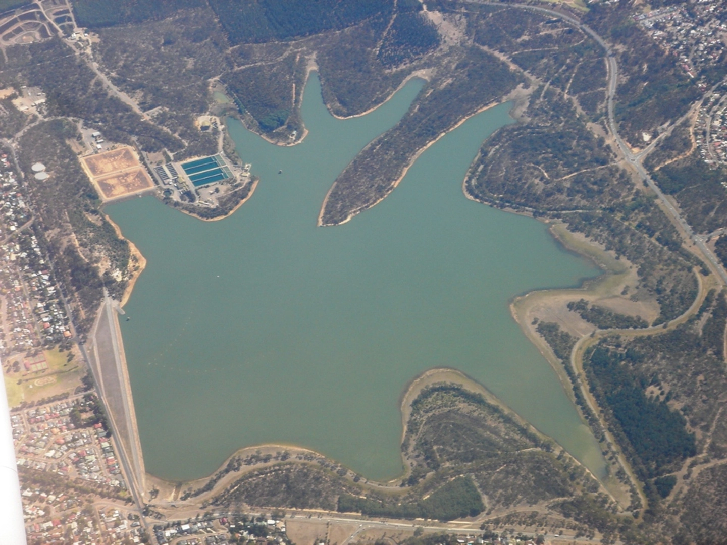 An image depicting the trail Boundary Loop - Happy Valley Reservoir and its surrounding area.