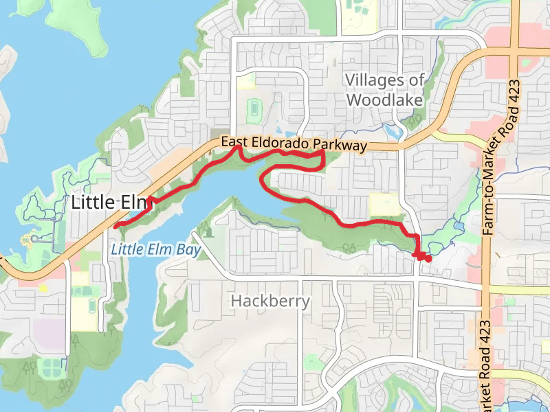 Little Elm Bay and Harts Branch