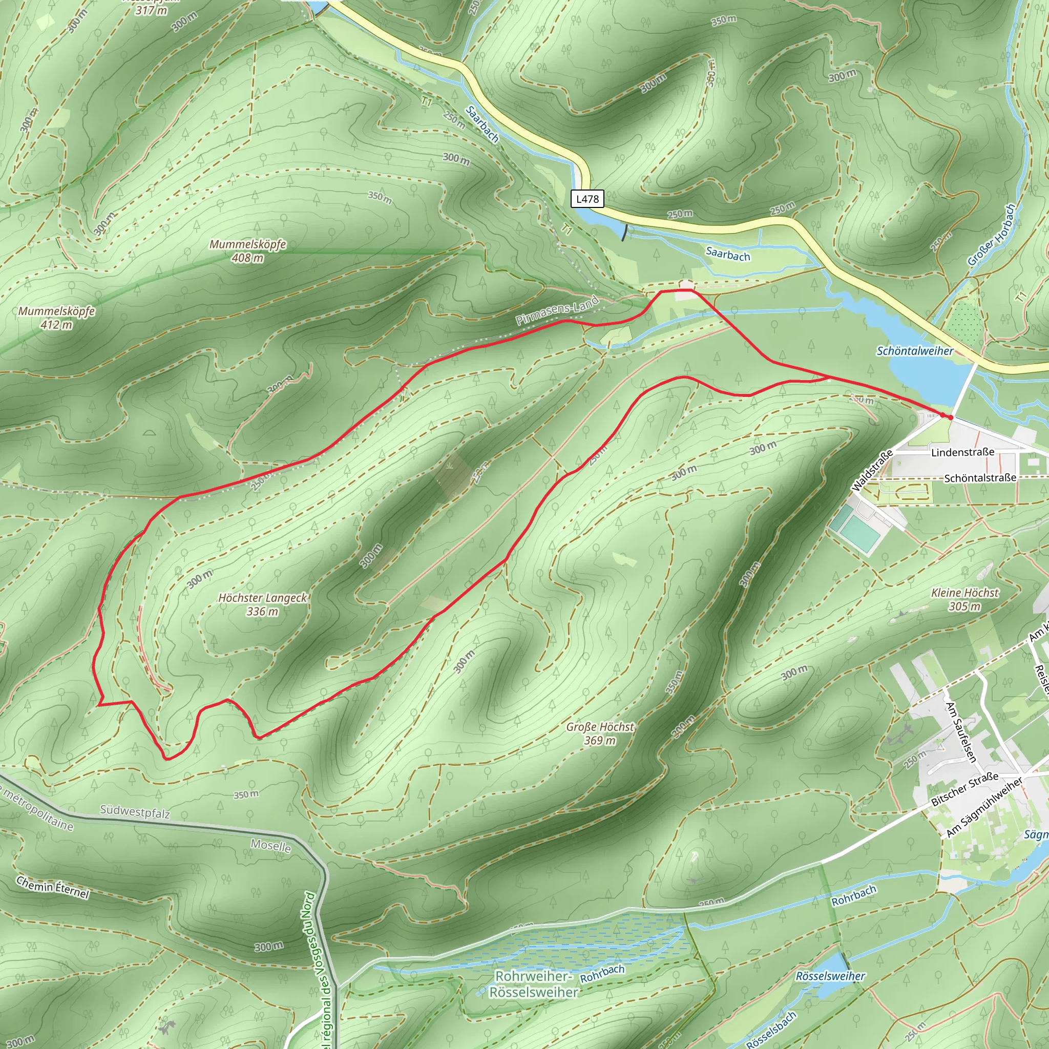 Ludwigswinkel Rundweg 7 mobile static map