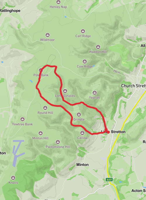 Shropshire Hills National Landscape - May 24 mobile static map