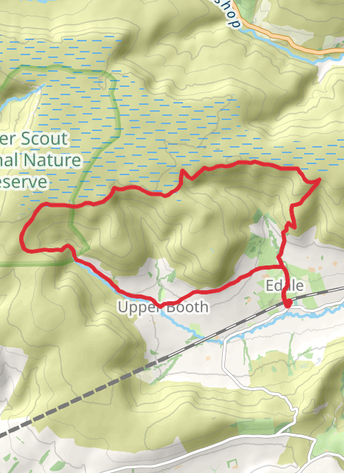 Kinder Scout Southern Edge mobile static map