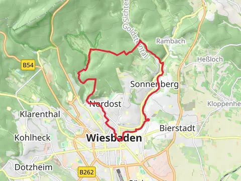 Wiesbaden North Loop via Leichtweibhohle