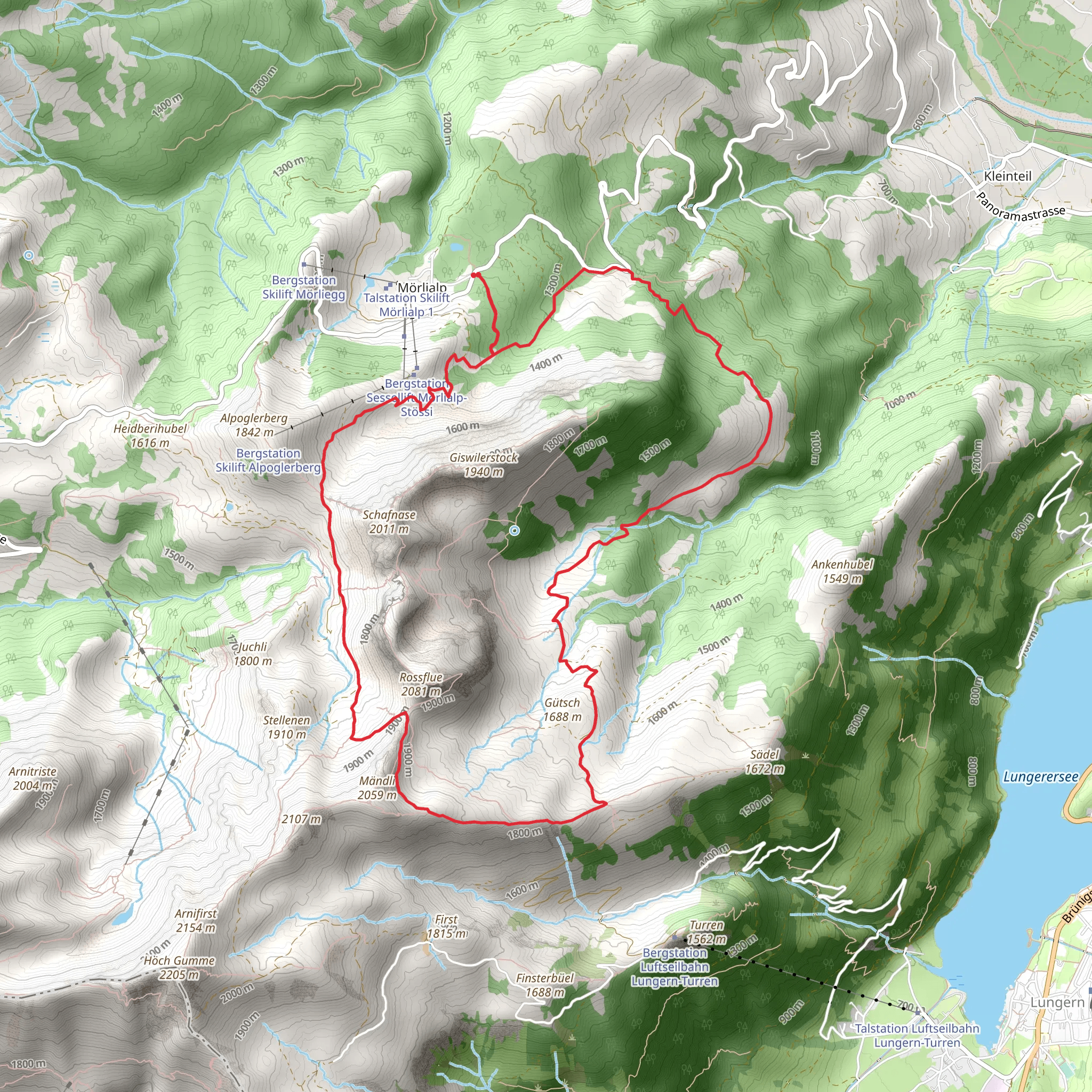 Bärgmandlipfad Giswil mobile static map