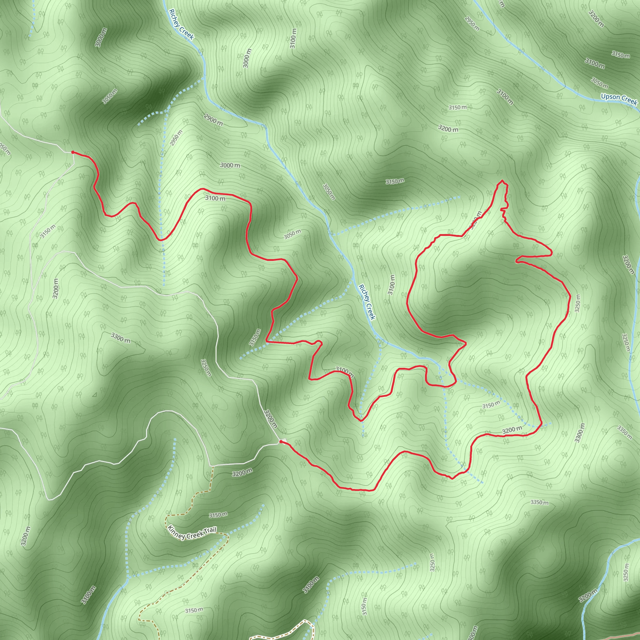 Richey Creek Trail mobile static map