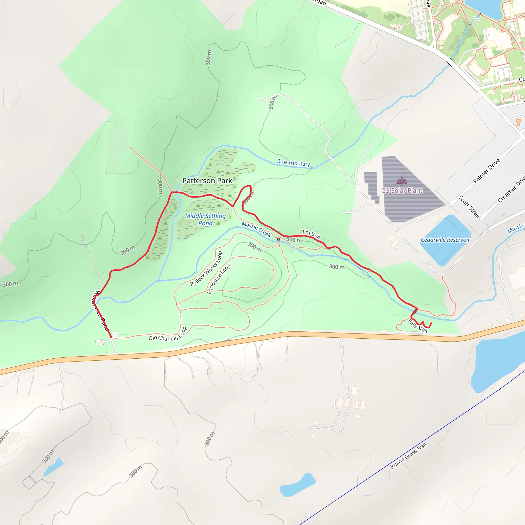 Rim Trail - Massie Creek mobile static map
