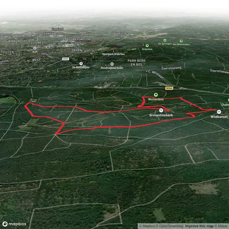 Duddel via Paleis 't Loo Rode Route