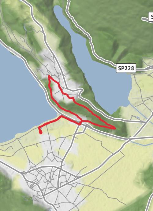 Trailrun op heuvel van Tenna mobile static map