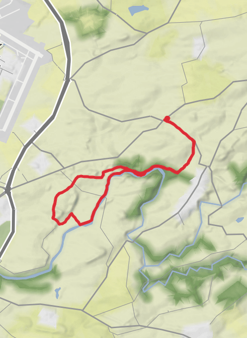 Auchincruive,tomato Lane and back. mobile static map