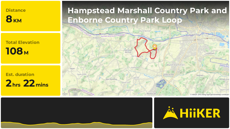 Hampstead Marshall Country Park and Enborne Country Park Loop | West