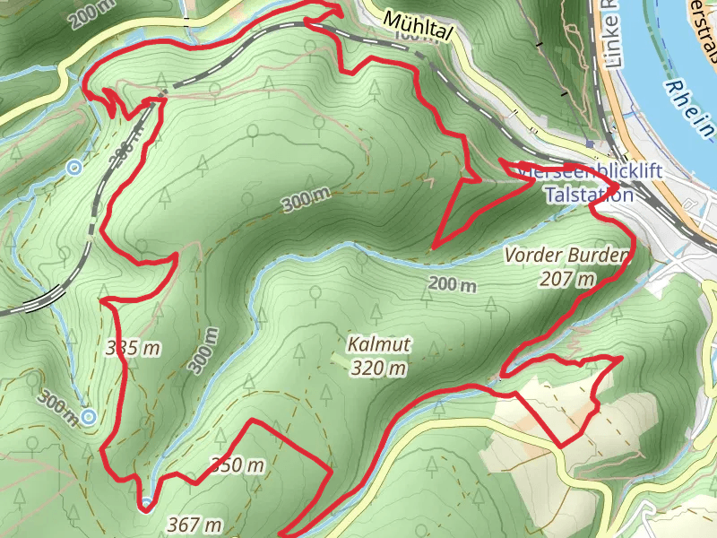 Sabelskoepfchen, Hubertusviadukt and Kurt Alich Blick via Traumschleife Elfenlay