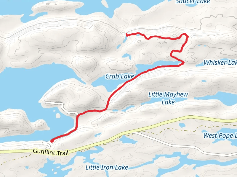 Crab Lake spur Out and Back