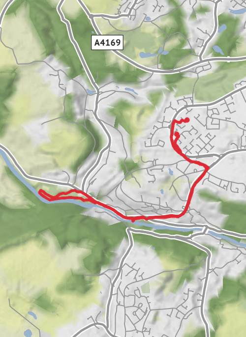 Telford and Wrekin Hiking mobile static map