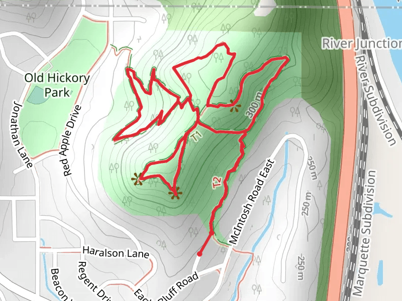 McIntosh, Red Apple Rocks and Eagle Bluff Loop