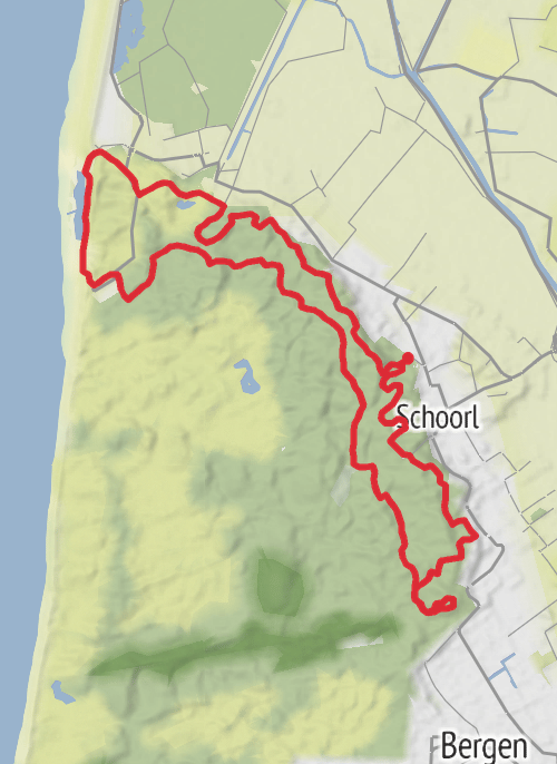 Schoorl Wandelen mobile static map