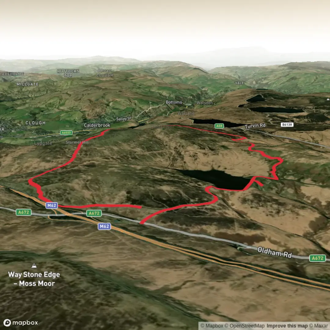 An image depicting the trail Oldham Road - Jun 7 and its surrounding area.