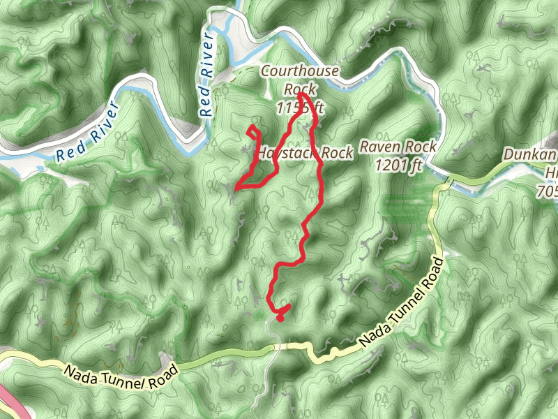 Courthouse Rock and Auxier Ridge Trail - 204