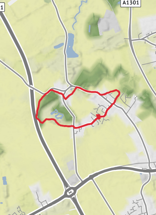 South Cambridgeshire Hiking mobile static map