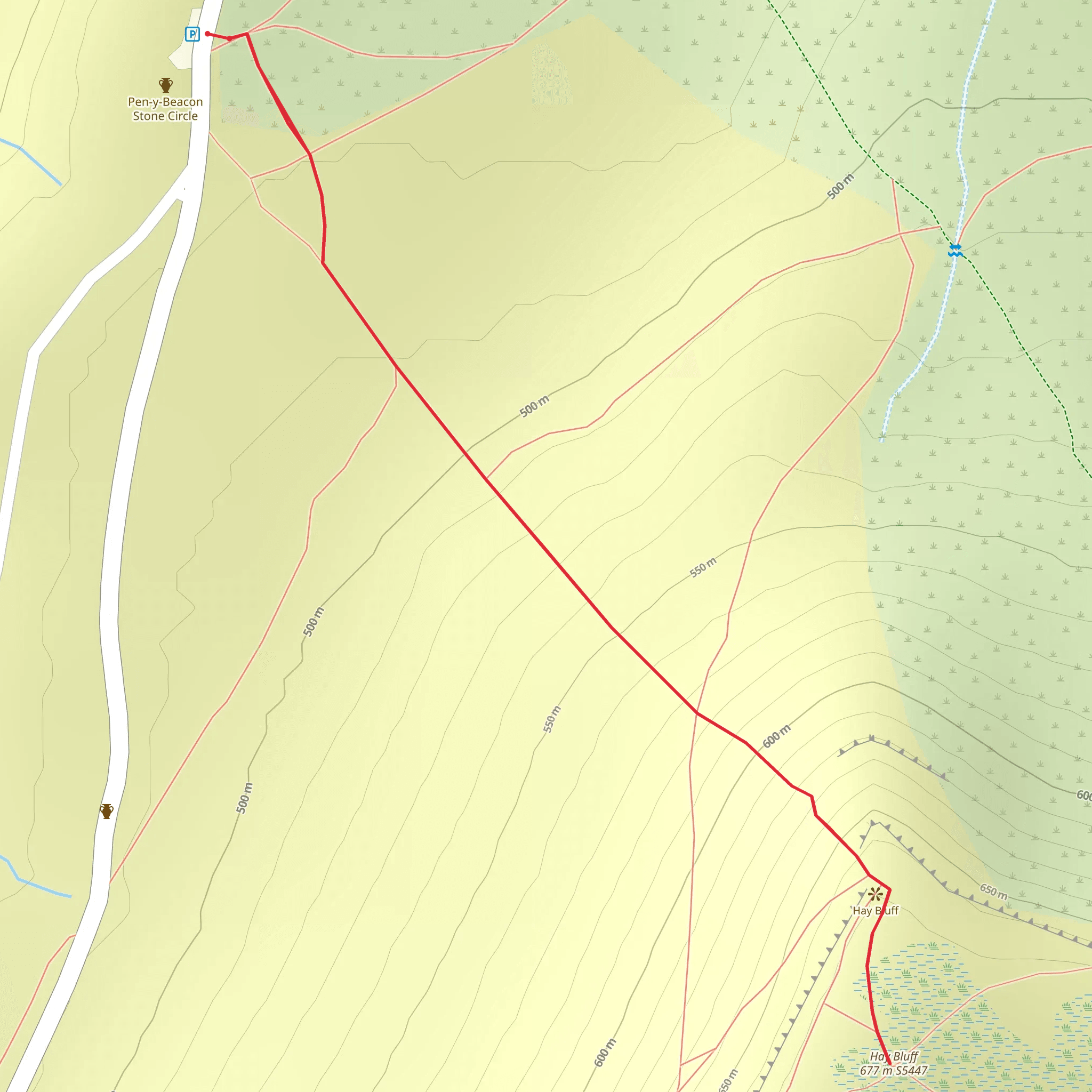Hay Bluff mobile static map