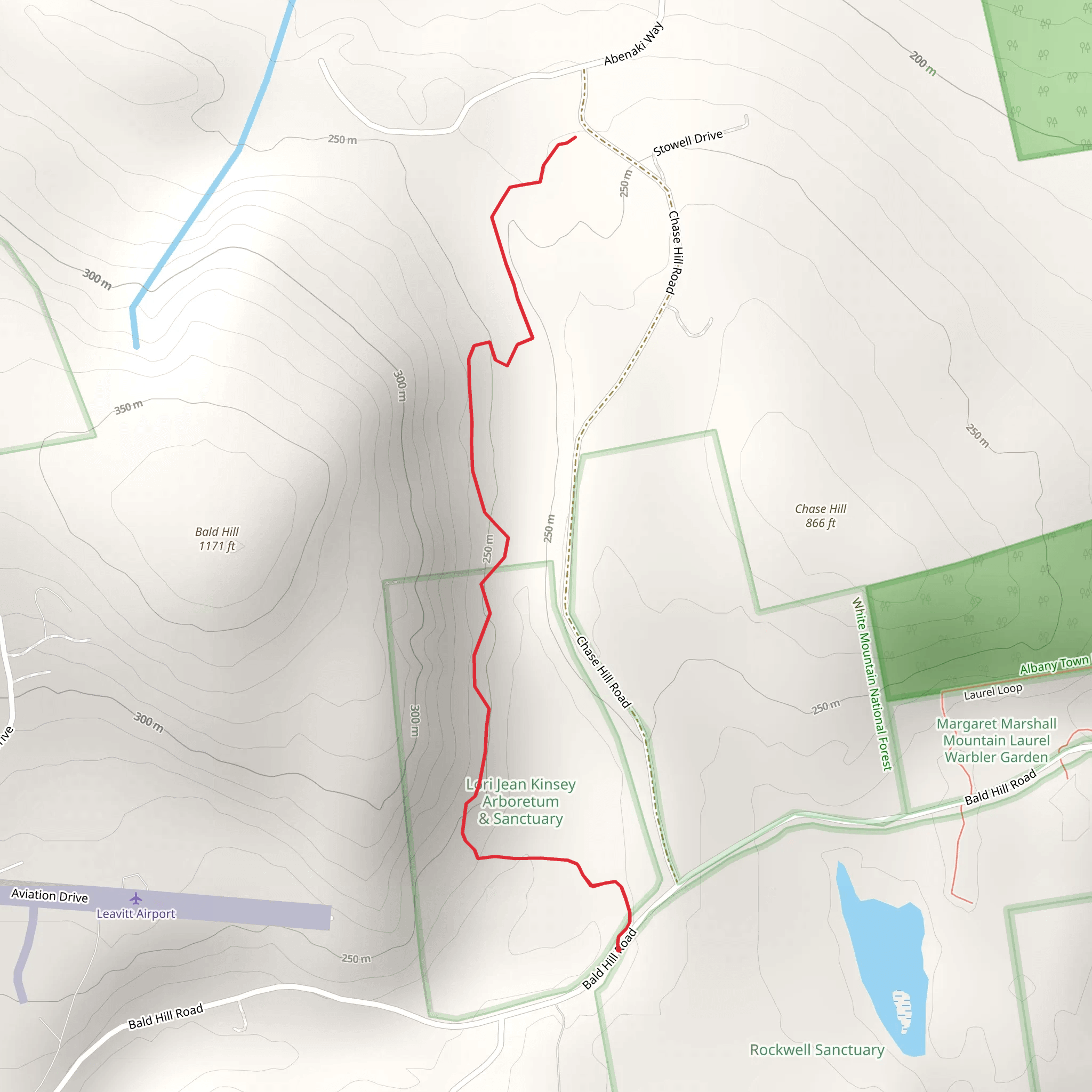 Bald Hill Road Trail - North mobile static map