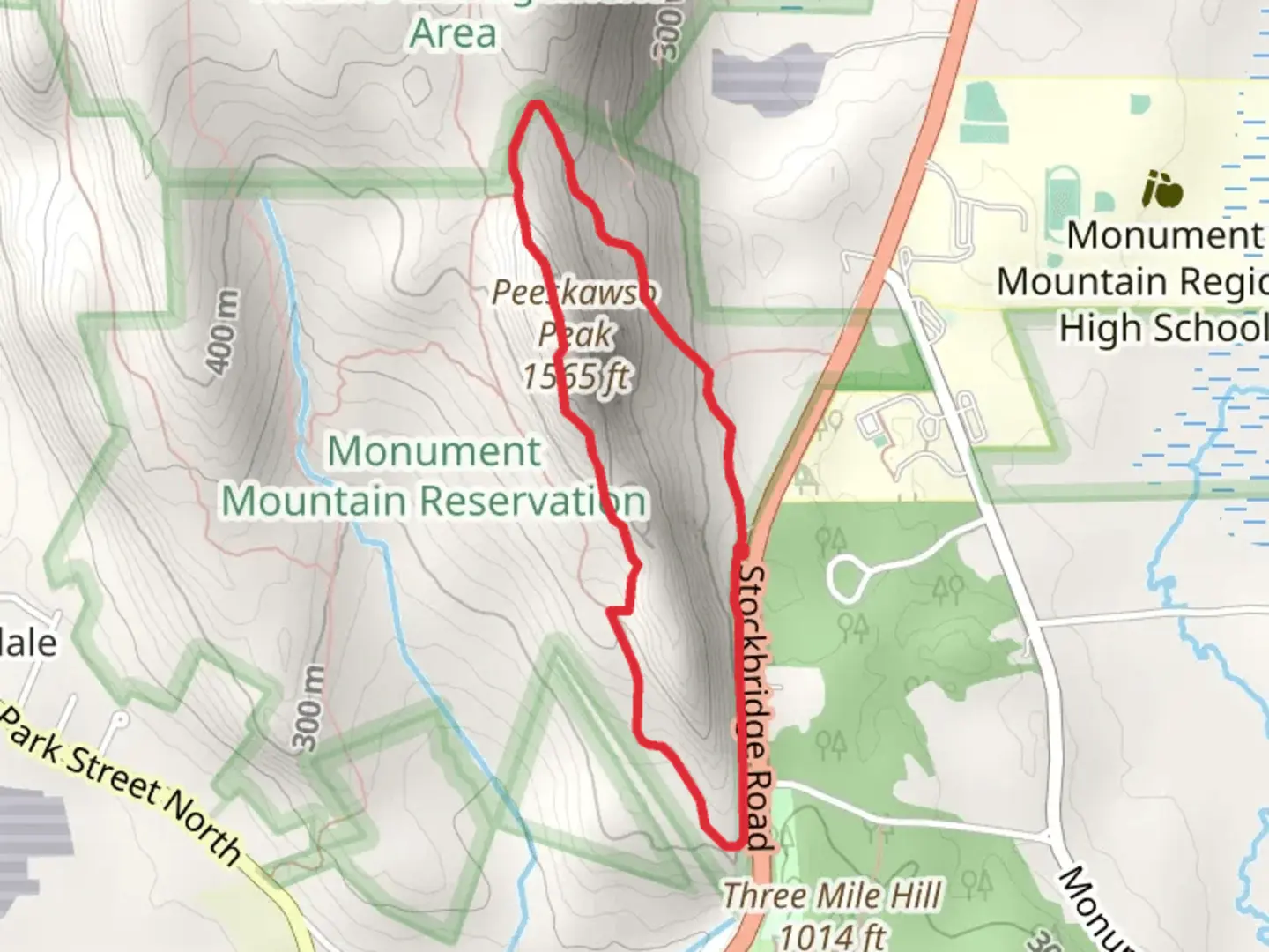 An image depicting the trail Peeskawso Peak Loop Trail and its surrounding area.