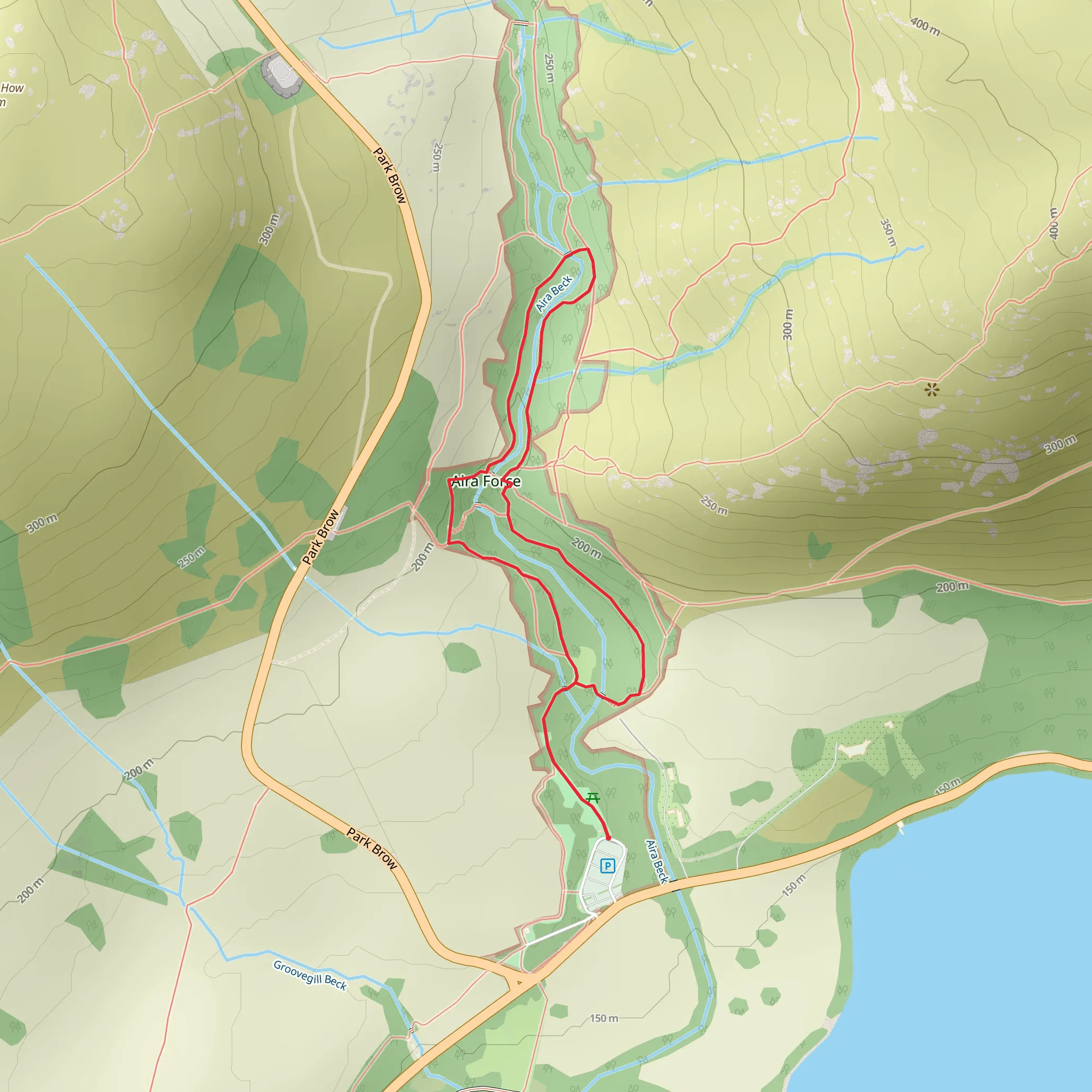 Aira Force and Aira Beck Loop mobile static map