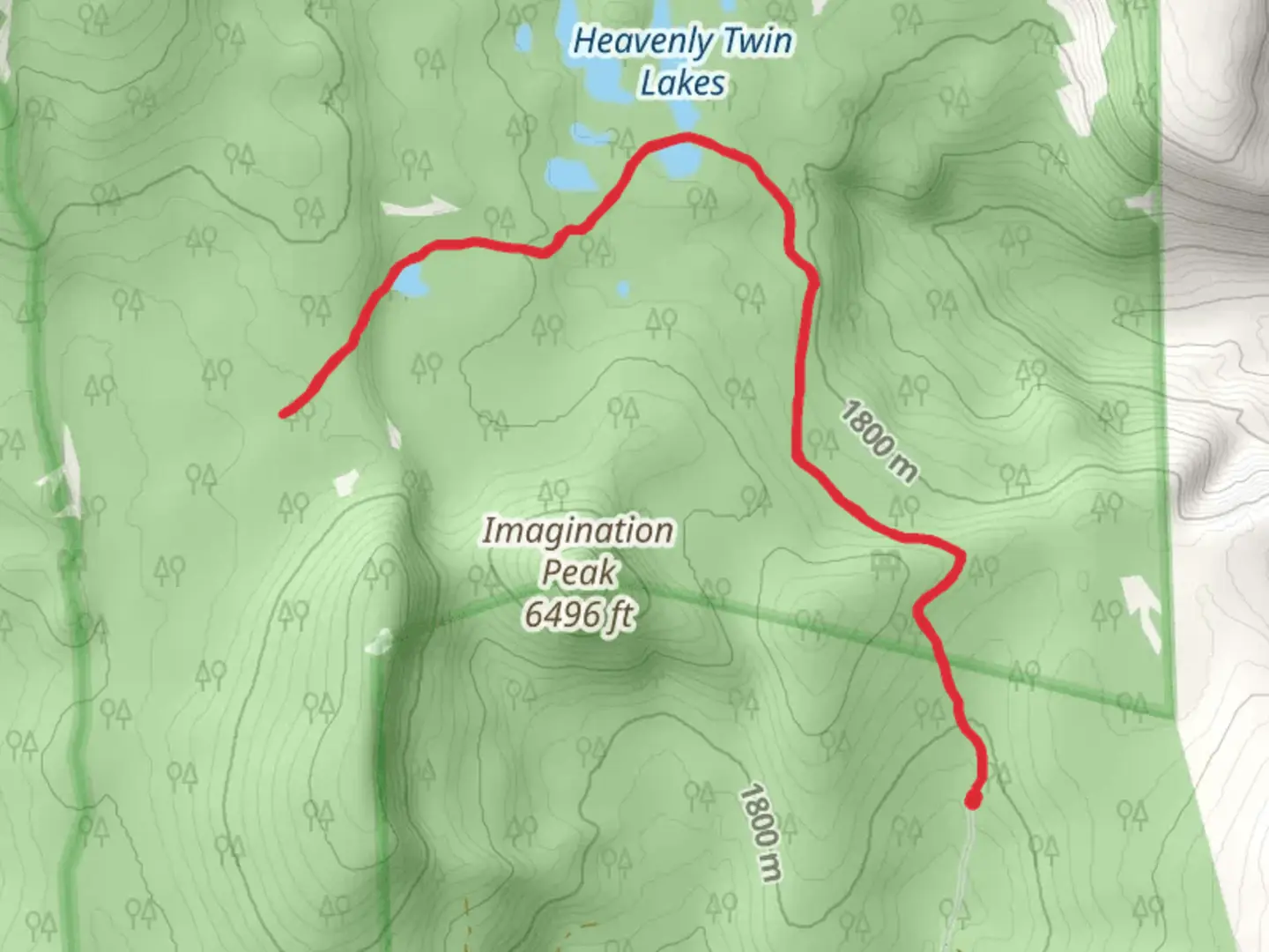 An image depicting the trail Sky Lakes via South Rock Creek Trail and its surrounding area.