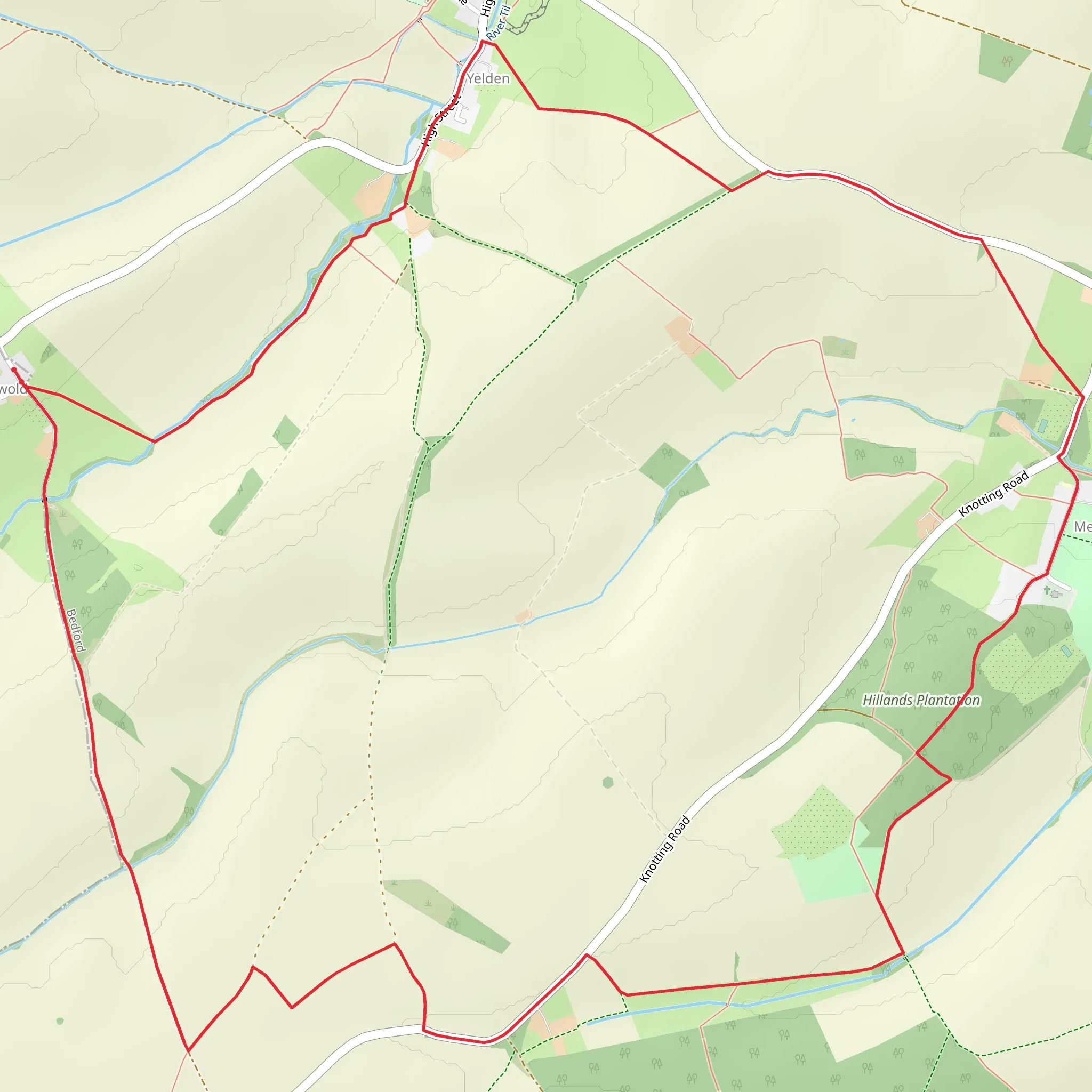 Hillands Plantation Walk mobile static map