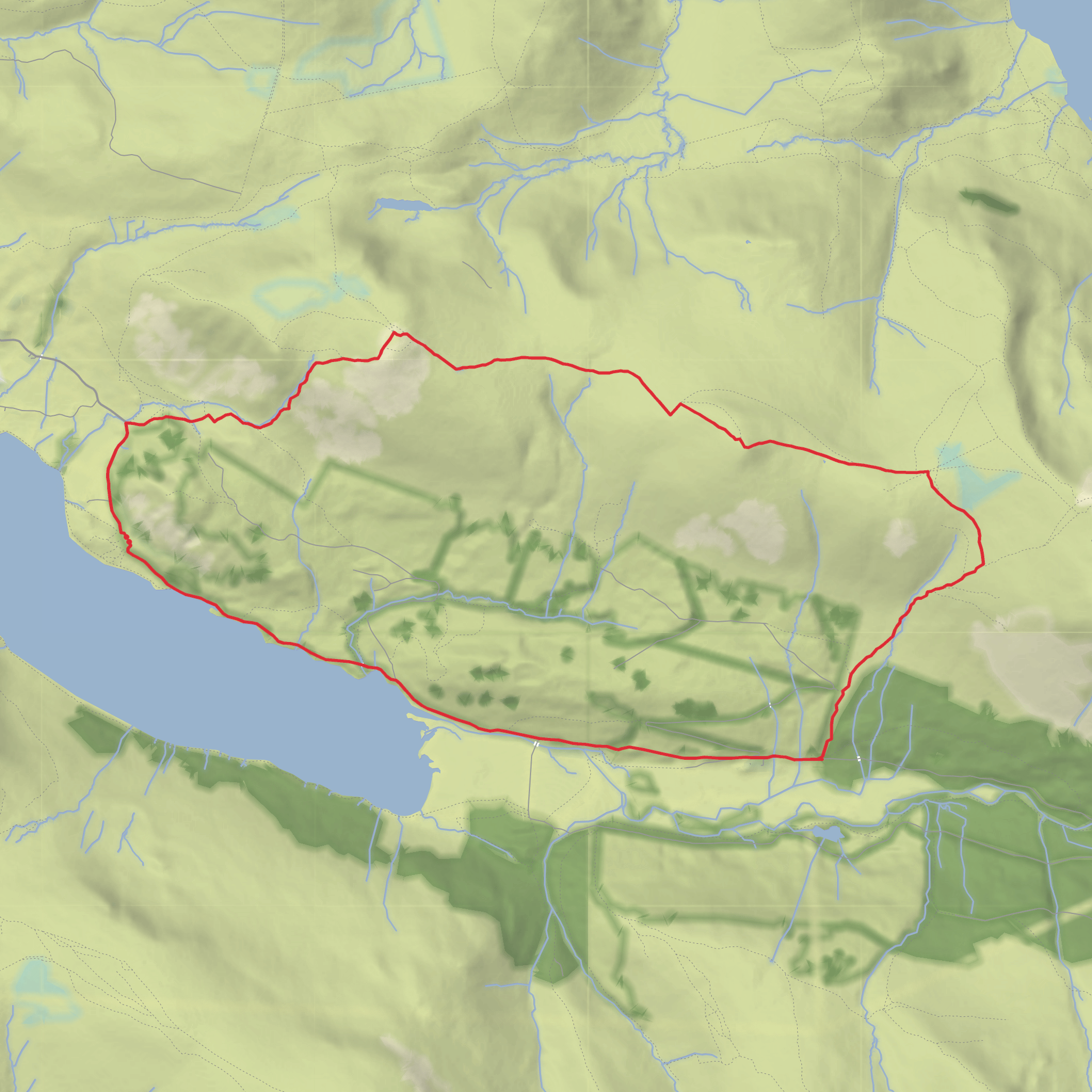 Great Borne & Starling Dodd Loop mobile static map