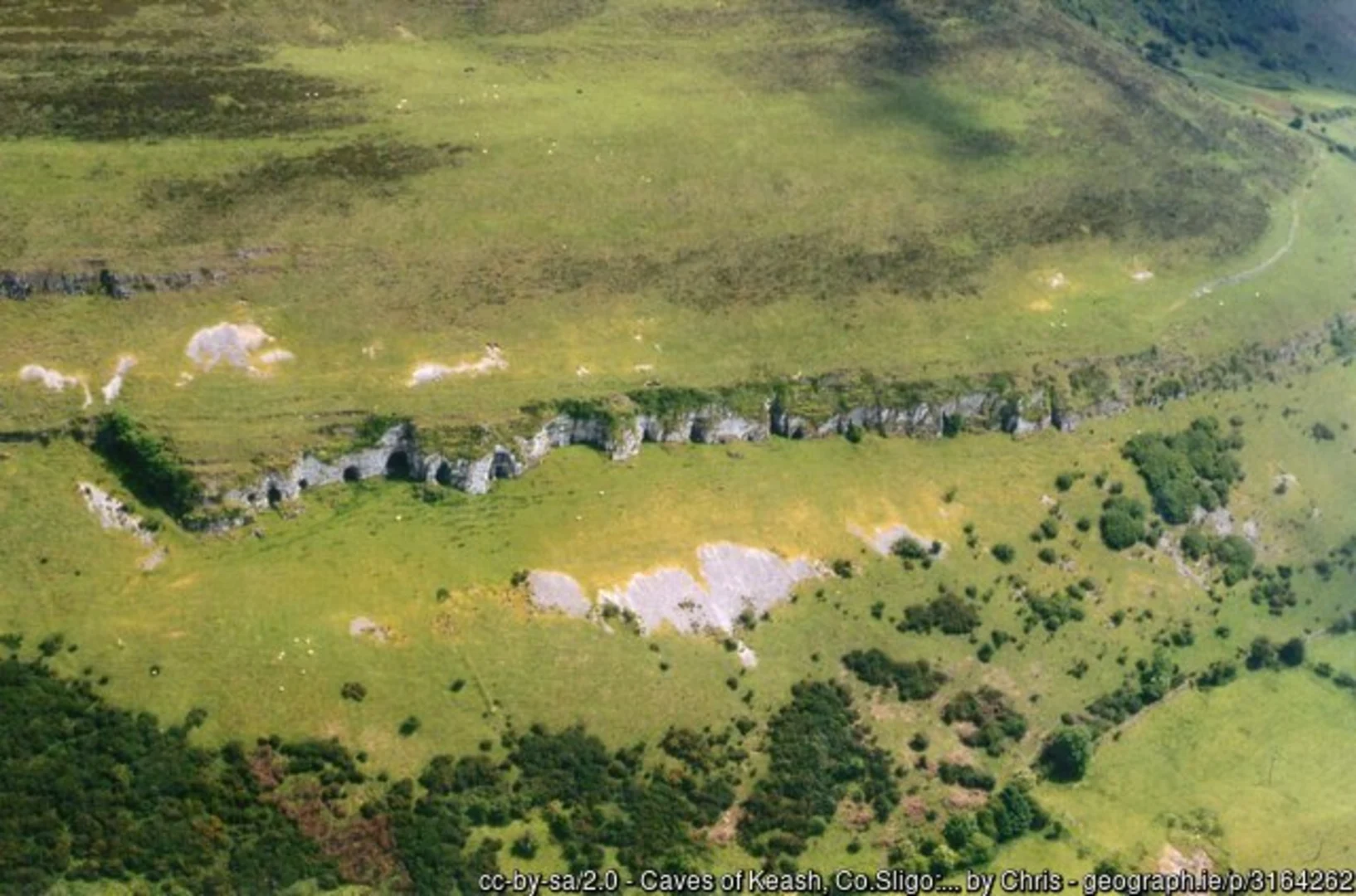 An image depicting the trail Caves of Keash and its surrounding area.
