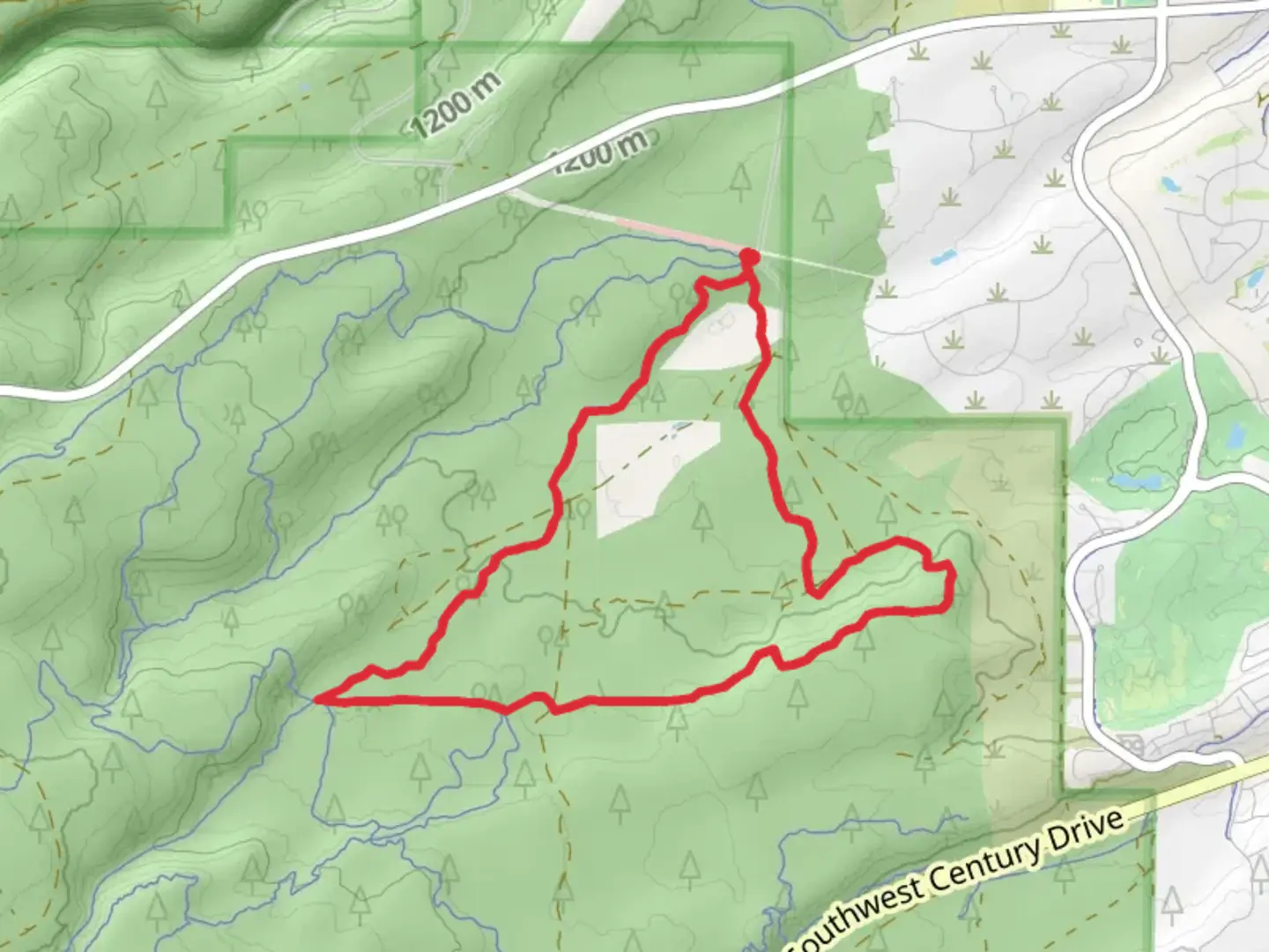 An image depicting the trail Phil's and Marvin's Garden Loop Trail and its surrounding area.