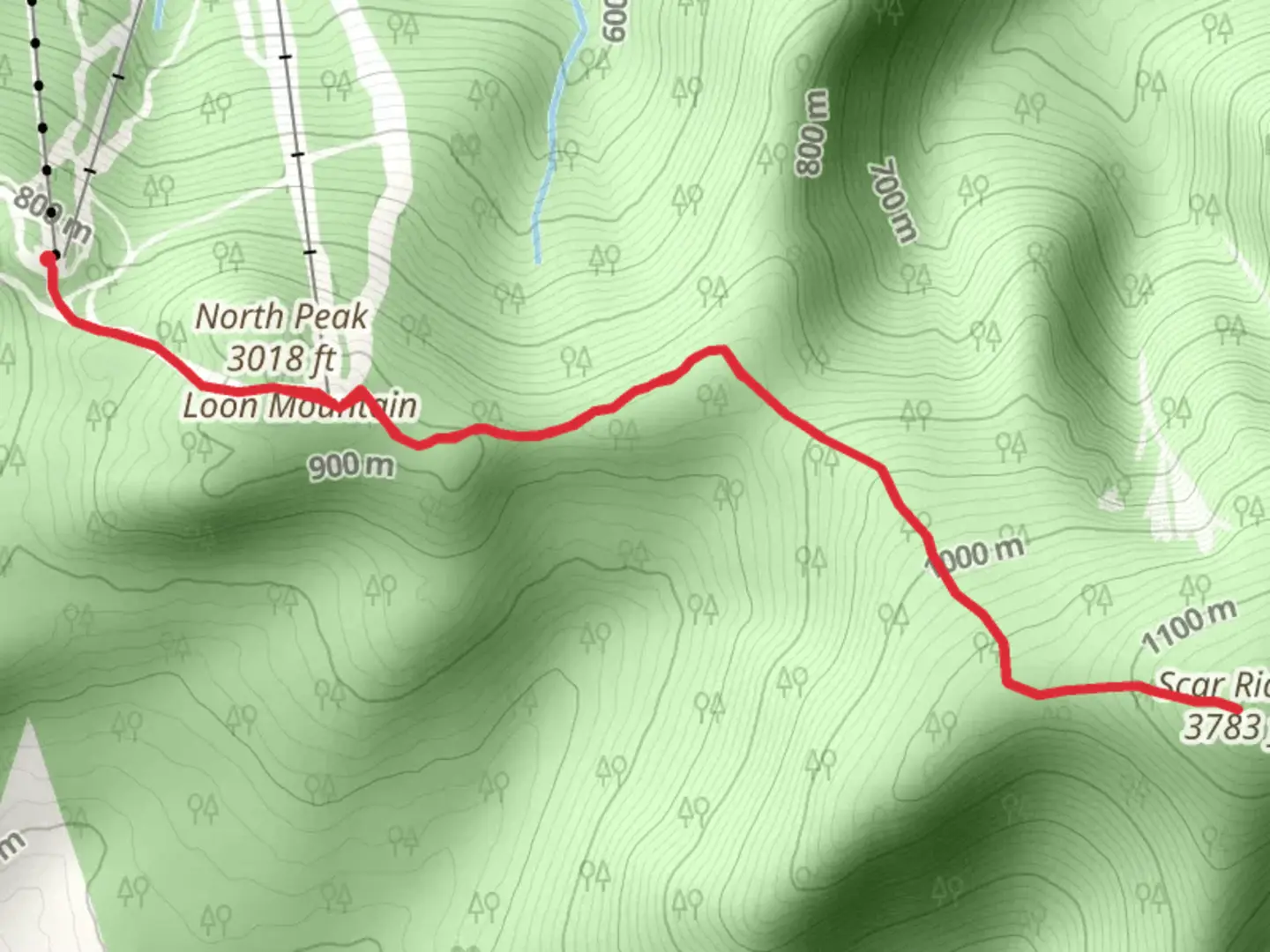 An image depicting the trail Scar Ridge Summit via Sunset Trail and its surrounding area.